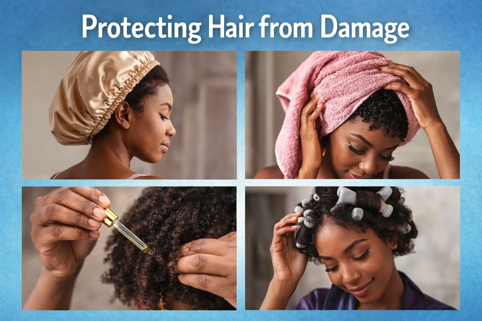 how to take care of short natural hair at night