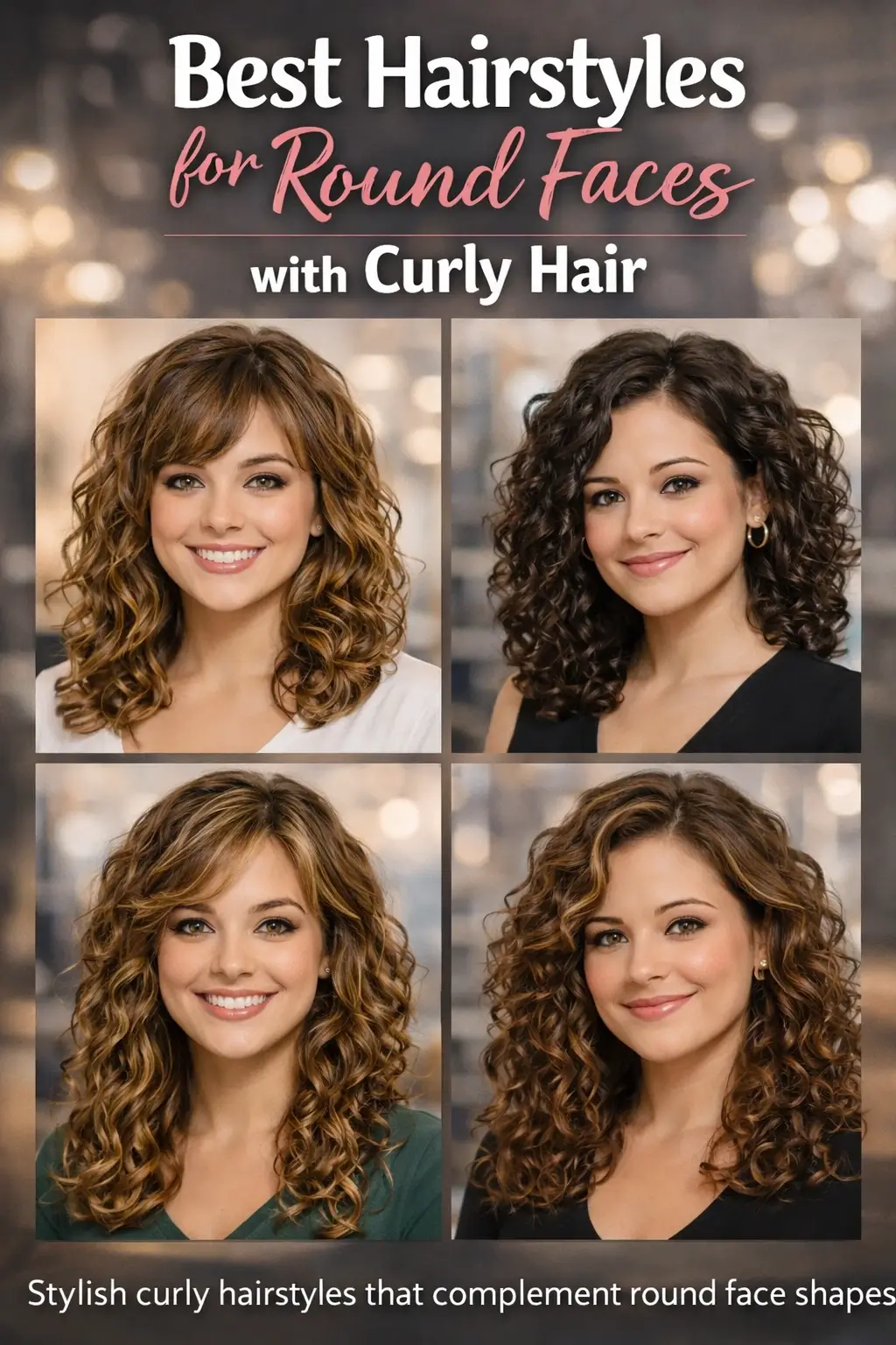 Best Hairstyles for Round Faces with Curly Hair