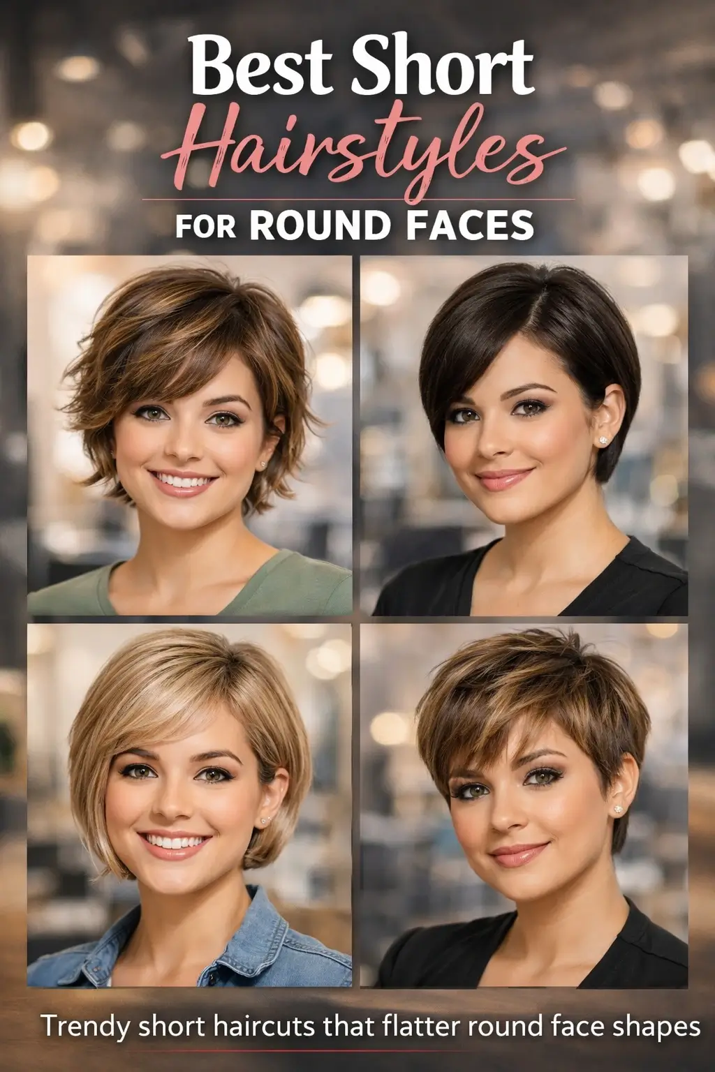 Best Short Hairstyles for Round Faces
