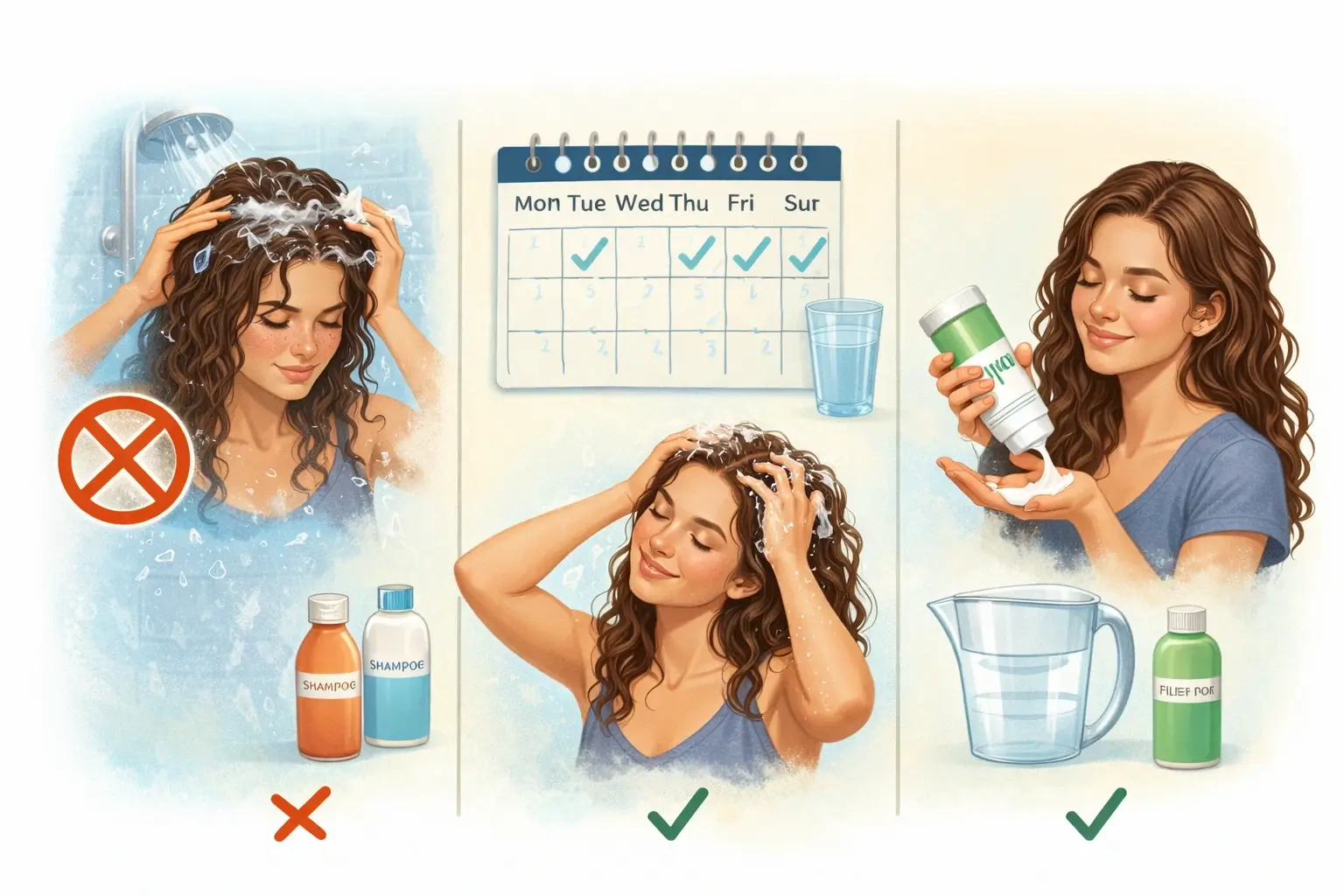 Best way to take care of wavy hair in the morning